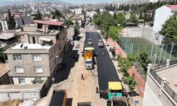 Kahramanmaraş'ta Gazipaşa Mahallesi'nde asfalt çalışmalarına başlandı