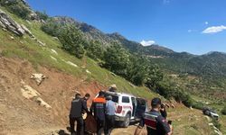Kahramanmaraş'ta dağlık arazide mahsur kalan yaşlı kadın kurtarıldı