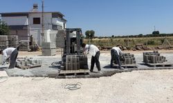 Kahramanmaraş'ta taziye evi çevresi yenileniyor