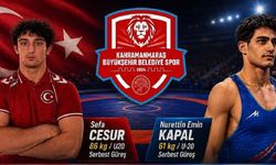 Kahramanmaraşlı güreşçiler Avrupa Şampiyonası'nda madalya için mindere çıkıyor!