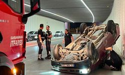 Kahramanmaraş'ta pikap kontrolden çıkarak ters döndü
