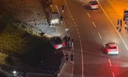 Kahramanmaraş'ta otomobil dere yatağına uçmaktan kurtuldu!