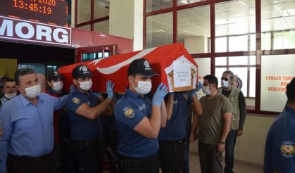 Kahramanmaraş’ta hayatını kaybeden polis memuru törenle memleketine uğurlandı