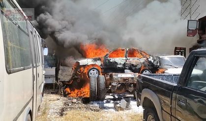 Kahramanmaraş’ta hurdalıkta yangın