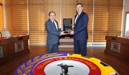 ZEKA Genel Sekreteri Yusuf Balcı, ATSO Başkanı Hüsnü Serteser ile bir araya geldi