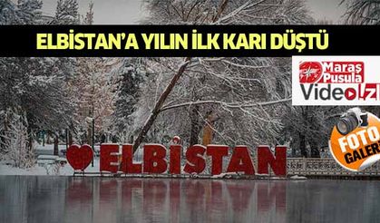 Elbistan’a yılın ilk karı düştü