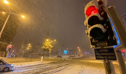 Kahramanmaraş'ta kar yağışı sonrası oluşan manzaralar