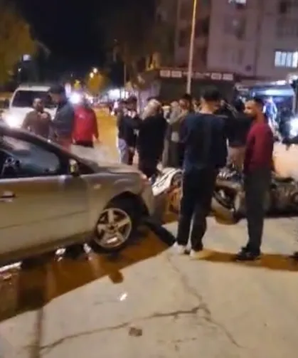 Adıyaman'da kontrolden çıkan araç ortalığı savaş alanına çevirdi!