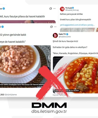 'Kuru fasulye krizi' iddialarına yalanlama