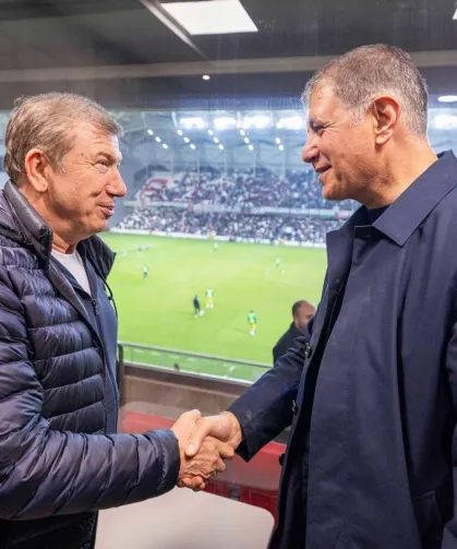 Türk futbolunun efsanesinden Başkan Tugay'a Karşıyaka Stadı teşekkürü