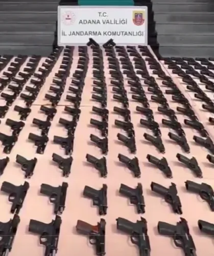 Jandarma'dan dev operasyon... 1.107 ruhsatsız tabanca ele geçirildi