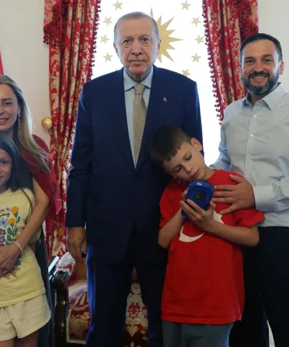 Cumhurbaşkanı Erdoğan, 'Cake Not Hate' kampanyasıyla tanınan Joshua Harris'i ağırladı