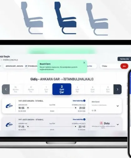 Tren biletlerinde yeni dönem... Boş yer açıldığında yolcuya bildirim gidecek