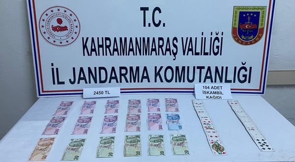 Kahramanmaraş'ta kumar operasyonunda 6 kişiye yasal işlem uygulandı