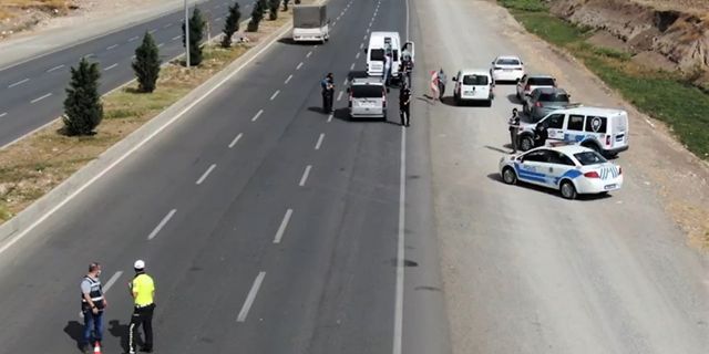 Kahramanmaraş'ta drone ile trafik denetimi!