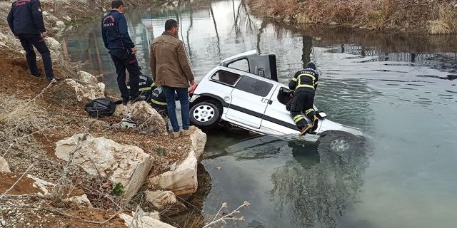 Kahramanmaraş'ta otomobil nehre düştü: 1 ölü, 2 ağır yaralı