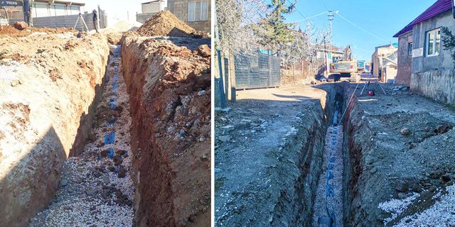 Pazarcık'ta kanalizasyon hattı çalışmaları sürüyor!