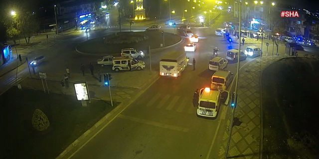 Kahramanmaraş'ta polis memurunun yaralanması güvenlik kamerasında!