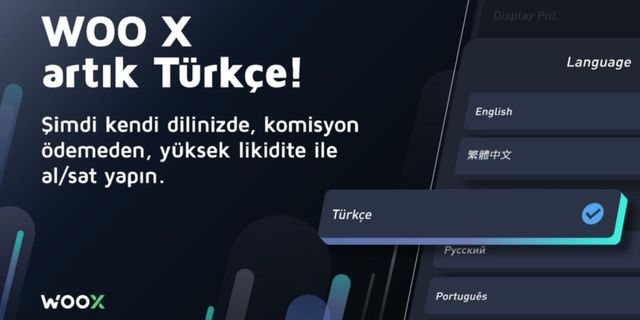 WOO X şimdi Türkçe!
