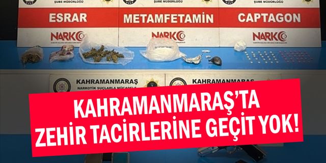 Kahramanmaraş'ta uyuşturucu operasyonunda yakalanan zanlı tutuklandı