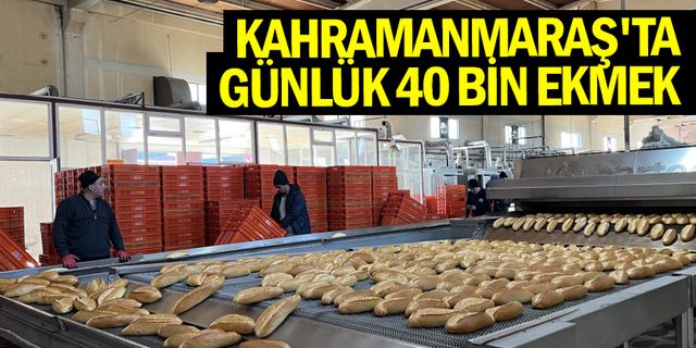 Kahramanmaraş'ta Günlük 40 Bin Ekmek