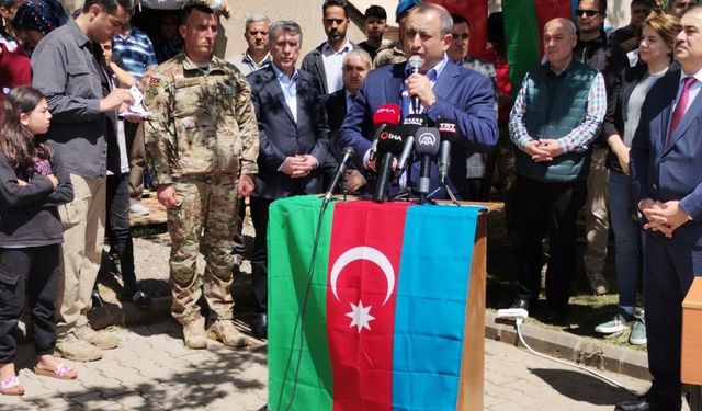 Azerbaycan heyeti depremin merkez üssü Kahramanmaraş’ta