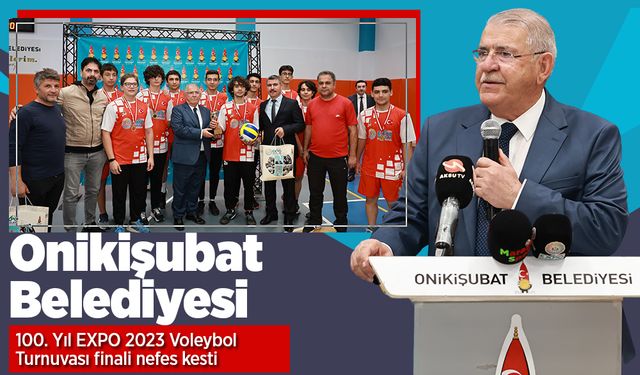 Onikişubat Belediyesi 100. Yıl EXPO 2023 Voleybol Turnuvası finali nefes kesti