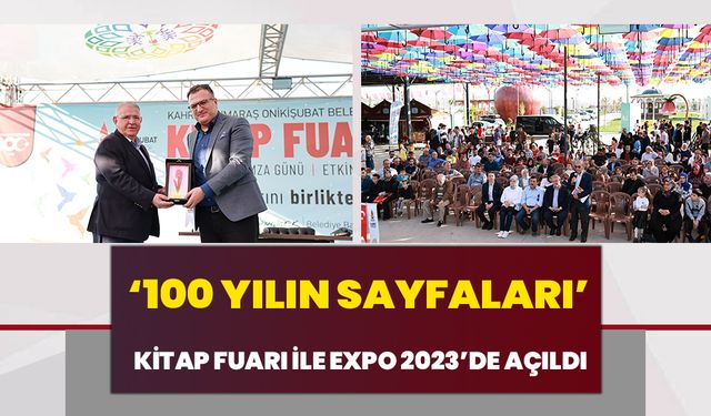 ‘100 yılın sayfaları’ Kitap Fuarı ile EXPO 2023’de açıldı