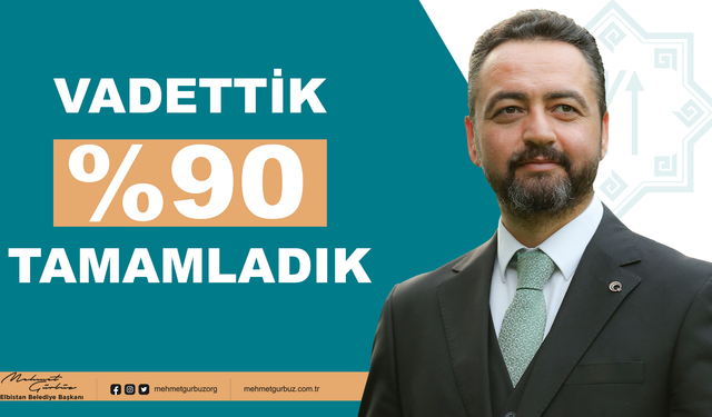 Gürbüz, “Vaat ettiğimiz projelerimizi, yüzde 90 oranında tamamladık”