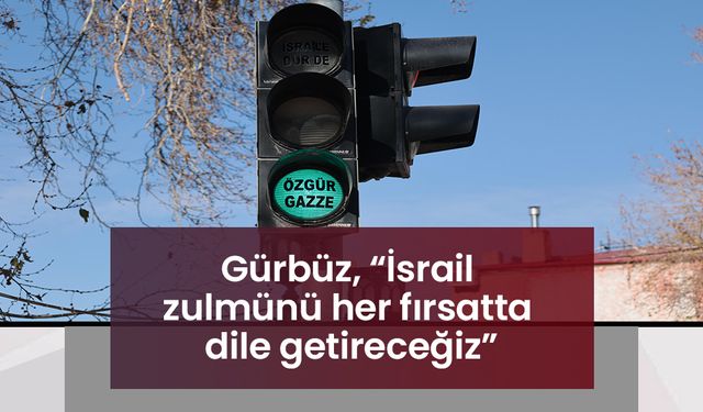 Gürbüz, “İsrail zulmünü her fırsatta dile getireceğiz”