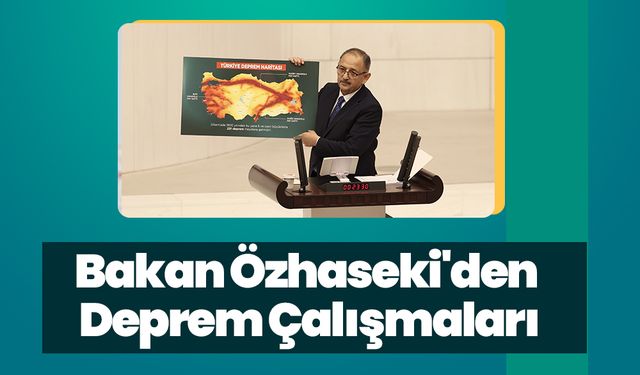 Bakan Özhaseki'den Deprem Çalışmaları