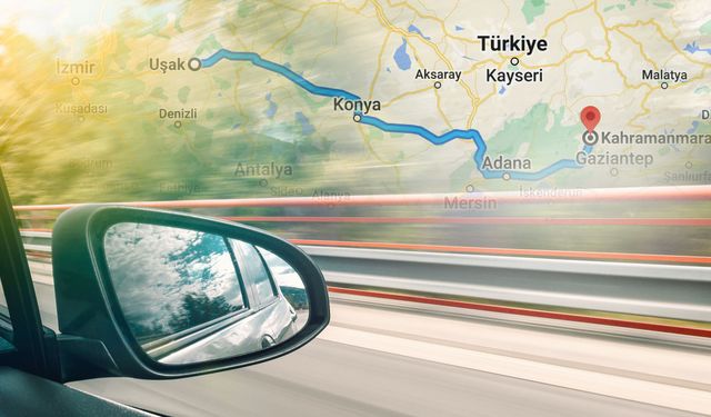 Kahramanmaraş ile Uşak Arası Kaç Km, Kaç Saat Sürer?