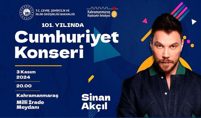 Sinan Akçıl, Cumhuriyet Konserinde Sahne Alacak