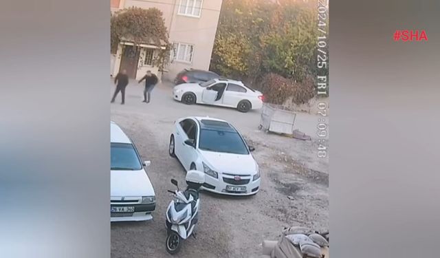 Elbistan’da silahlı saldırı kamerada