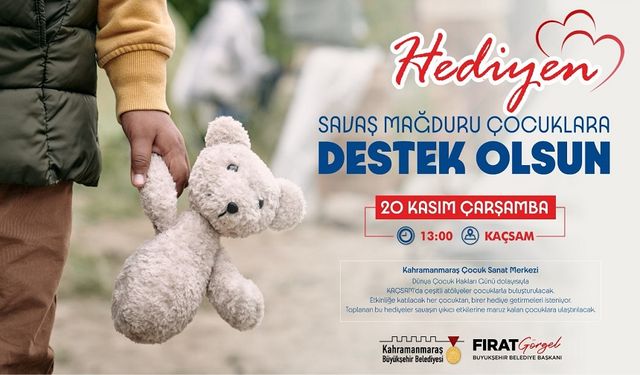 Hediyen Savaş Mağduru Çocuklara Destek Olsun!