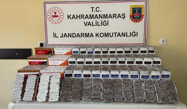 Kahramanmaraş’ta100 bin adet makaron ele geçirildi