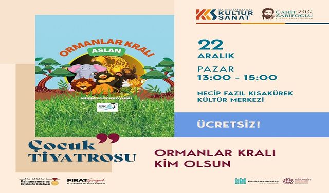 “Ormanlar Kralı Aslan” Minikleri Eğlendirmeye Geliyor