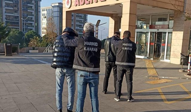 Kahramanmaraş’ta yasaklı madde satıcısı iki kişi tutuklandı