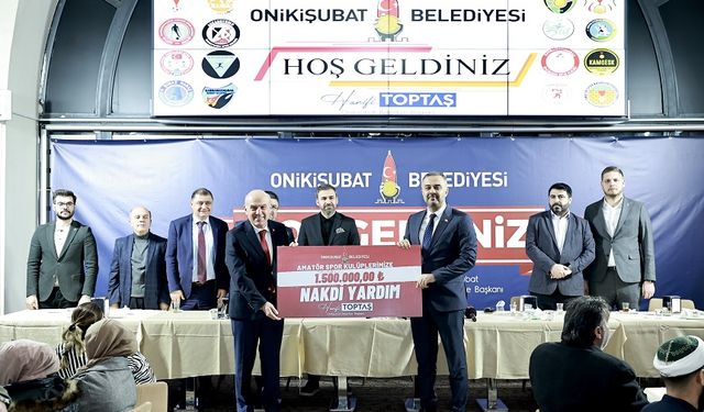 Başkan Toptaş’tan 48 spor kulübüne 1,5 milyon TL’lik dev destek