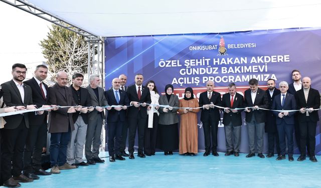 Onikişubat Belediyesi Şehit Hakan Akdere Gündüz Bakımevi açıldı