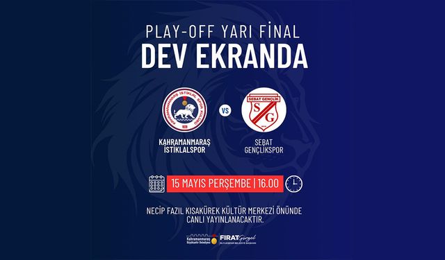Kahramanmaraş’ta Spor Coşkusu Dev Ekranla Sokaklara Taşınıyor