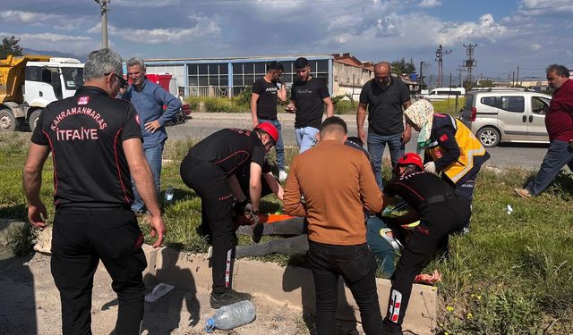 Kahramanmaraş’ta kamyonet ile hafif ticari araç çarpıştı: 3 yaralı