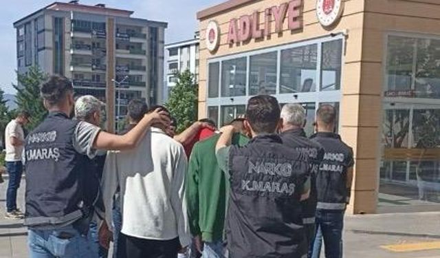 Kahramanmaraş'ta uyuşturucu taciri 14 kişi tutuklandı