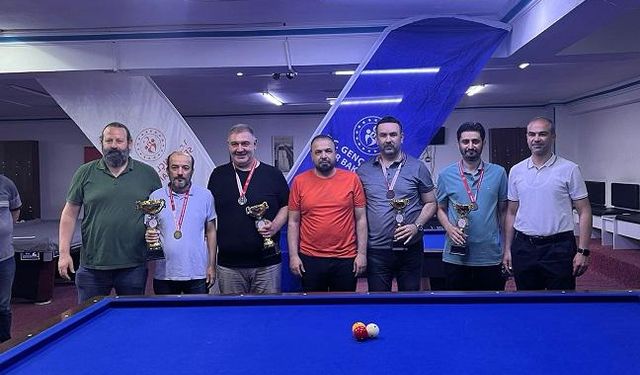 Kahramanmaraş’ta Bilardo Turnuvası Sona Erdi