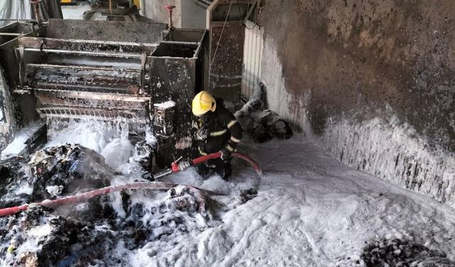 Kahramanmaraş’ta işyeri yangını korkuttu