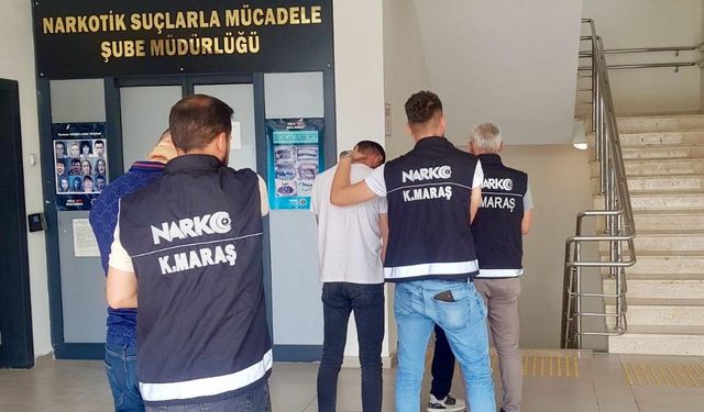 Kahramanmaraş’ta uyuşturucu taciri 3 kişi tutuklandı