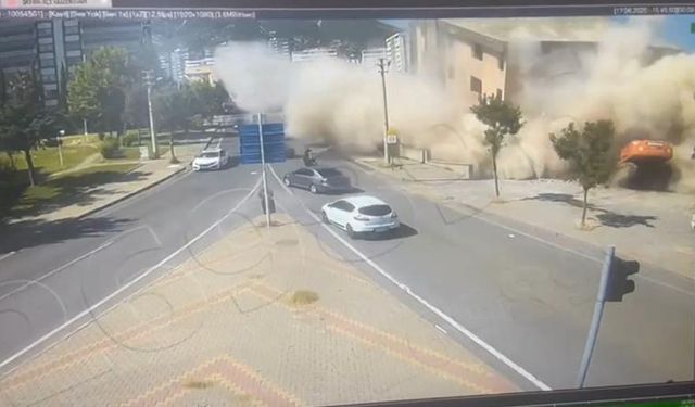 Kahramanmaraş'ta feci an kamerada