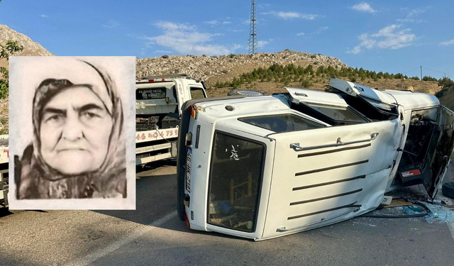 Elbistan'da feci kaza: 1 ölü 1 yaralı