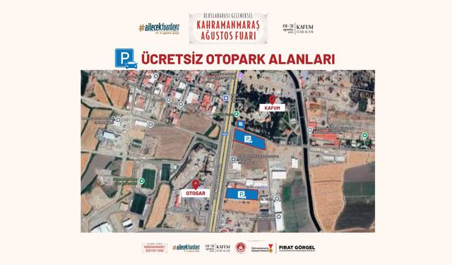 Ağustos Fuarı’nda 3 Farklı Noktada Ücretsiz Otopark Daha