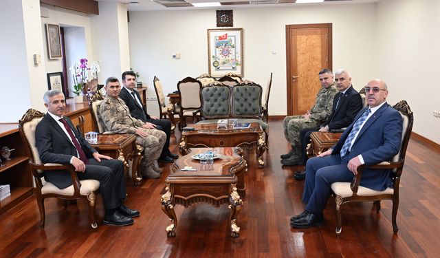 Kahramanmaraş İl Protokolünden KSÜ Rektörü Prof. Dr. Mahmut Ak’a Hayırlı Olsun Ziyareti